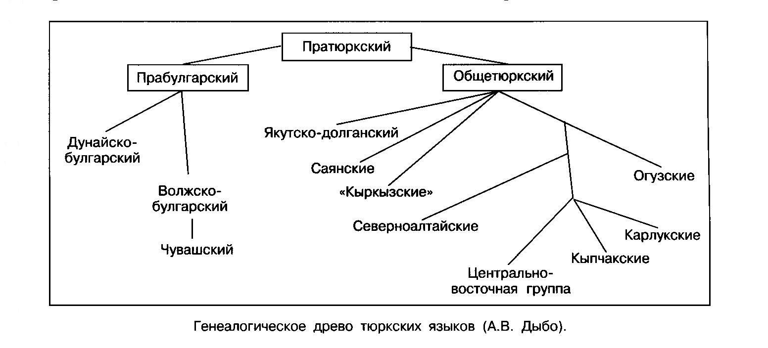 Тюркская группа языков относится к